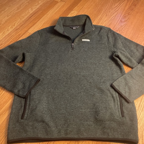 Eddie Bauer Other - Eddie Bauer Men's Large 1/4 Zip Sweater Fleece Pullover Heather Sycamore Large